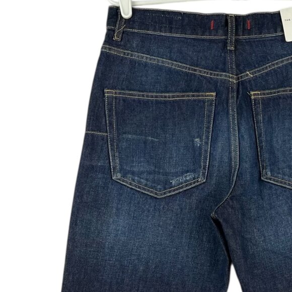 Zara Women Distressed Slim Full-Length Straight Leg Mid Rise Blue Jeans Sz 6 NWT - Picture 6 of 16